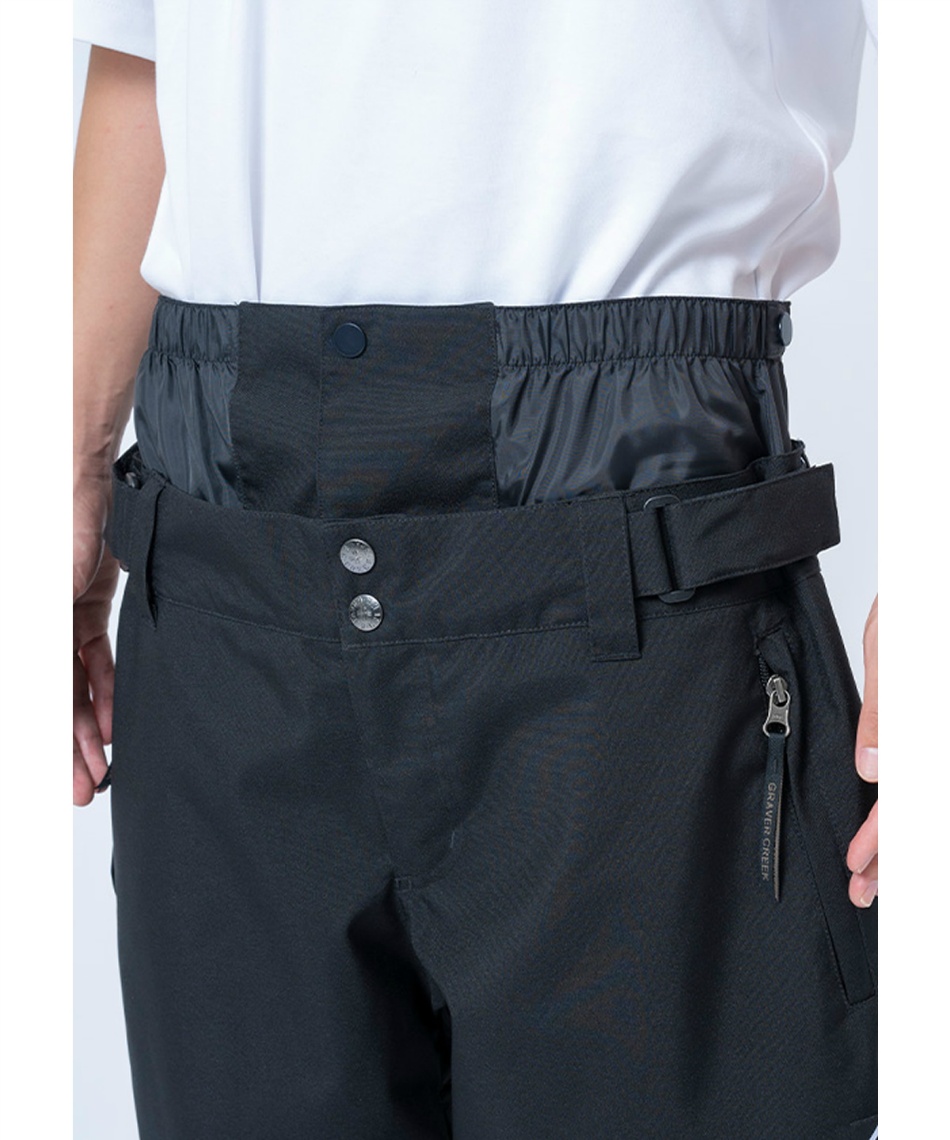 GRAVER CREEK スノーボードパンツ ブラック グラバークリーク(GRAVER CREEK) スノーボードウェア パンツ SNB