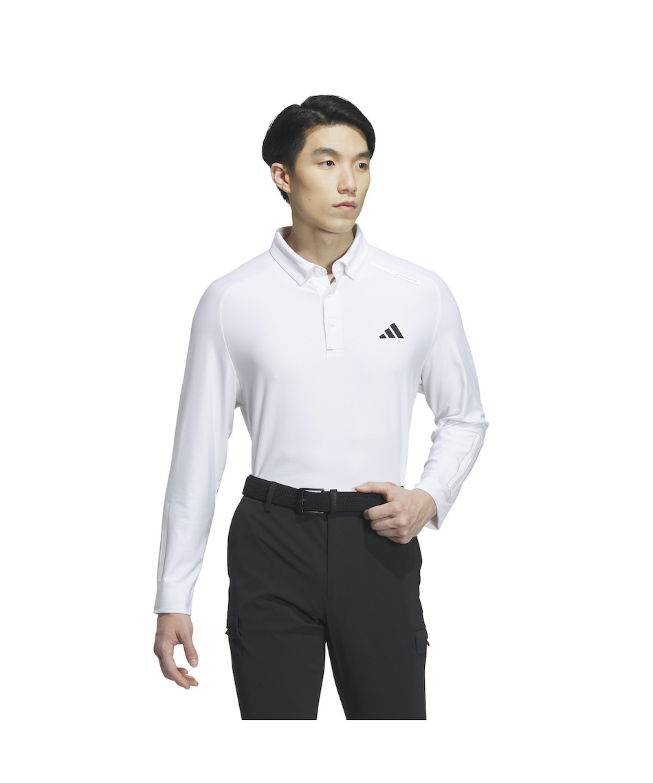 アディダス(adidas) ゴルフウェア ポロシャツ 長袖 ラグランスリーブ