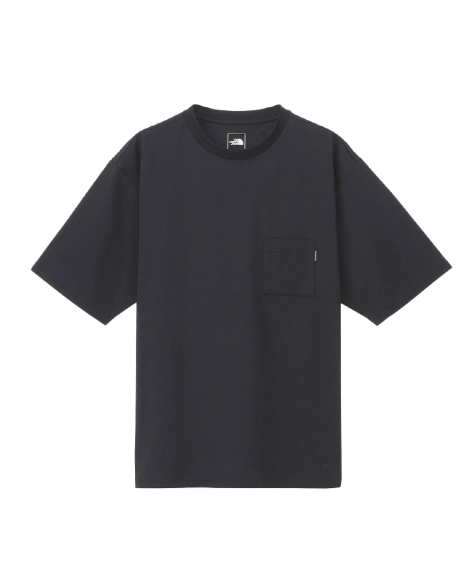 Tシャツ 半袖ショートスリーブエアリーポケットティーNT12447 K【国内