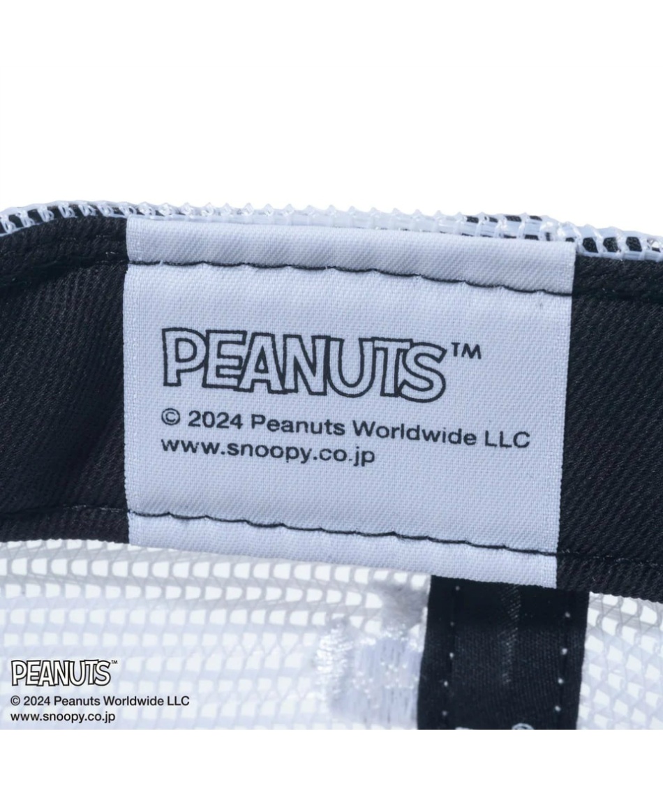 ニューエラ(NEW ERA) ゴルフ キャップ 9FORTY A-Frame トラッカー PEANUTS ピーナッツ スヌーピー 14124347