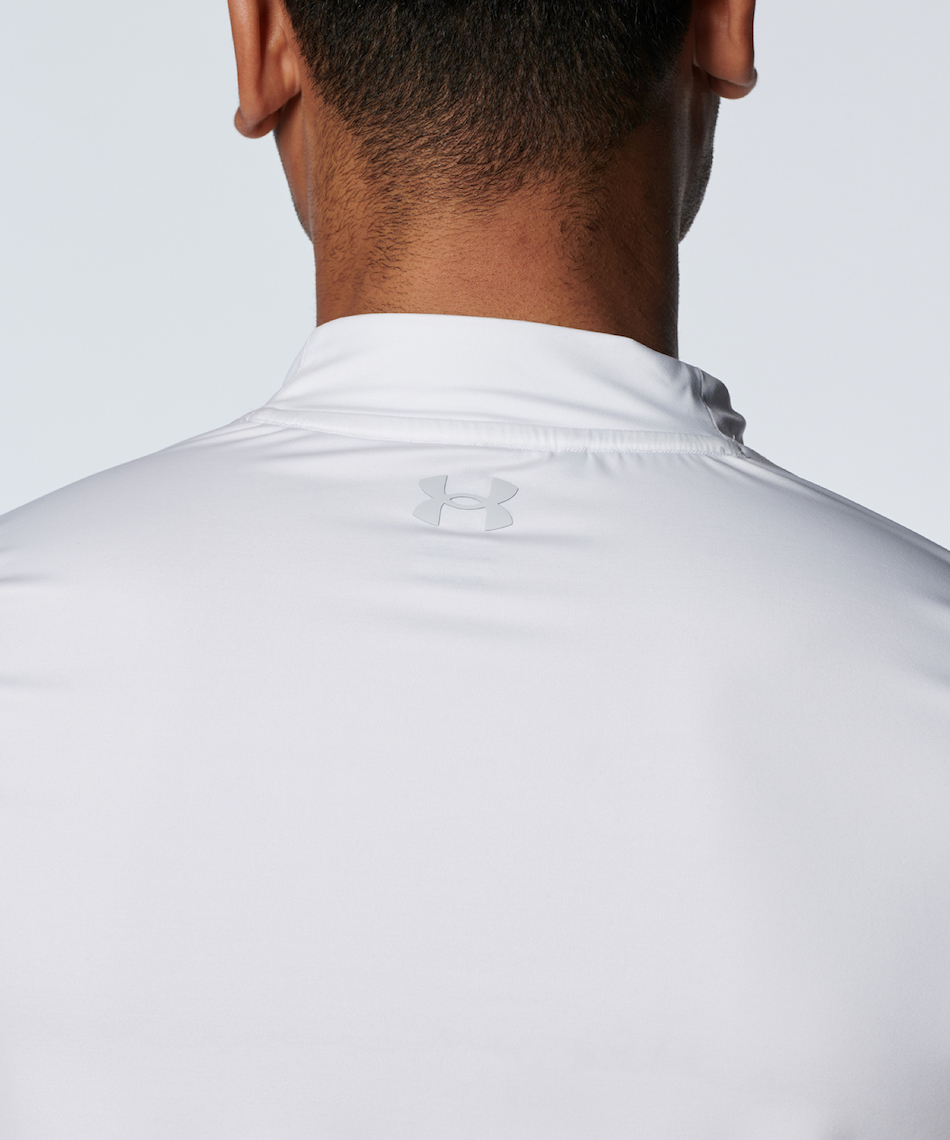 Under Armour M's Golf XL 白 ワッフル モックネック Under Armour M's