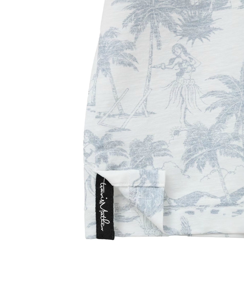 デサントゴルフ　パームツリープリント半袖シャツ デサントゴルフ パームツリープリント半袖シャツ デサントゴルフ