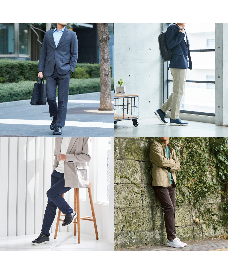 ビジネスシューズ Active Sneaker アクティブスニーカー ブラック 黒