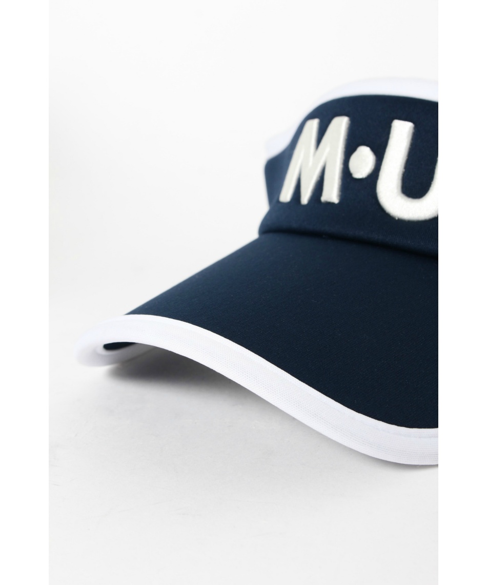 MUスポーツ(MU SPORTS) ゴルフ サンバイザー ホワイト×ネイビー