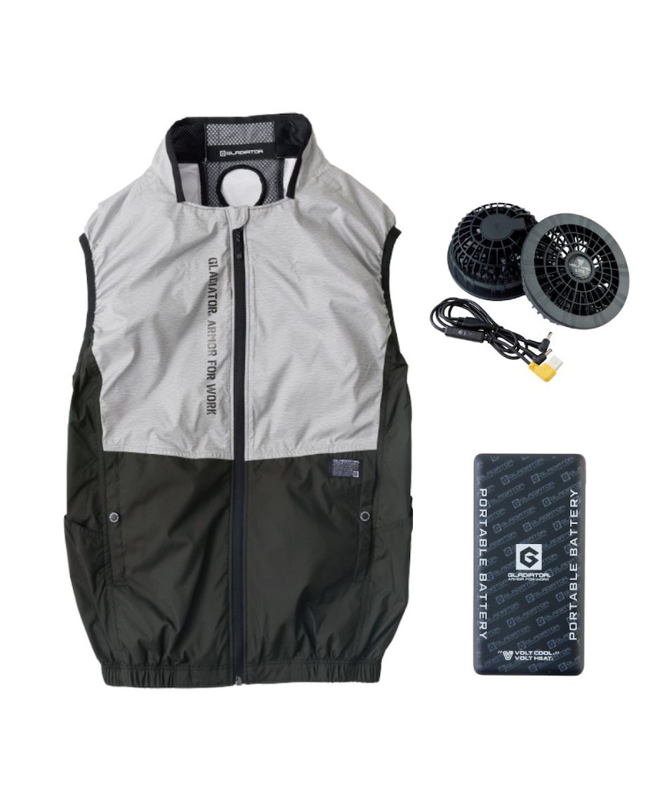 空調ウェア ベスト ボルトクール LITE＋ ベスト セット G244029 【ご