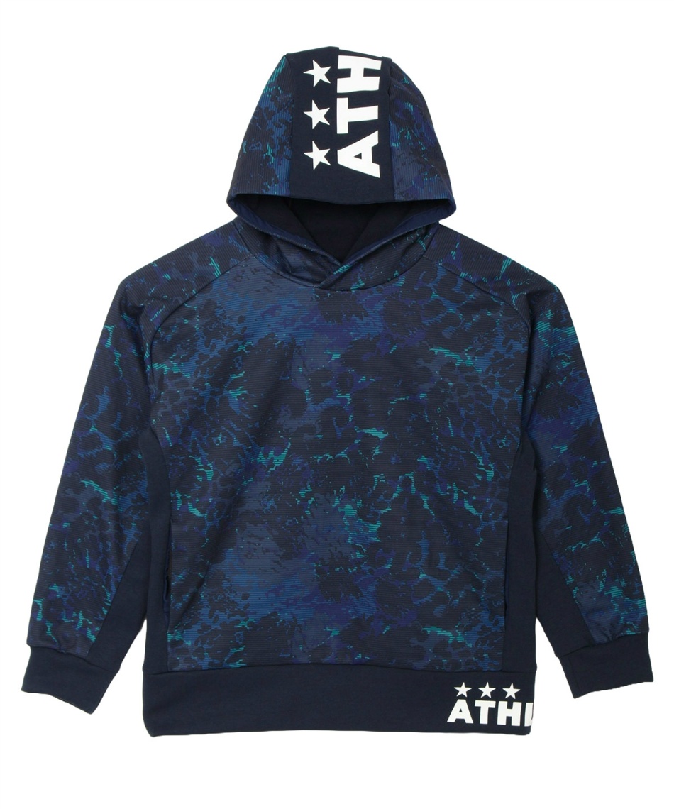 獲得ポイント56pt 【送料無料】アスレタ(ATHLETA) スウェットジャケット 防風スウェットパーカーJr 24f 03390J ジュニア 90(NVY) 140