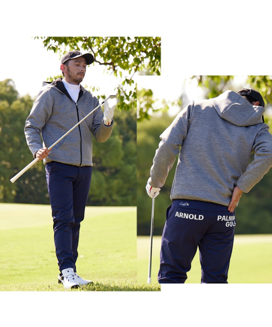 ゴルフウェア ブルゾン リバーシブルフードジャケット AP220206C04