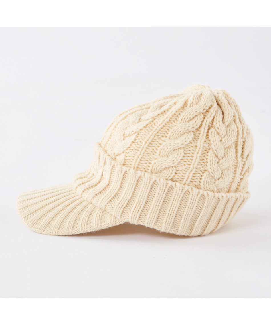 マリクレール(marie claire) ゴルフ ニット帽 つば付きニットキャップ