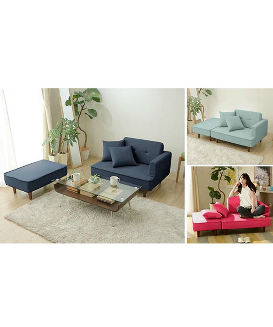 1/15～発送】ソファ コンパクトカウチソファ 2人掛け NAP A969P 【ご