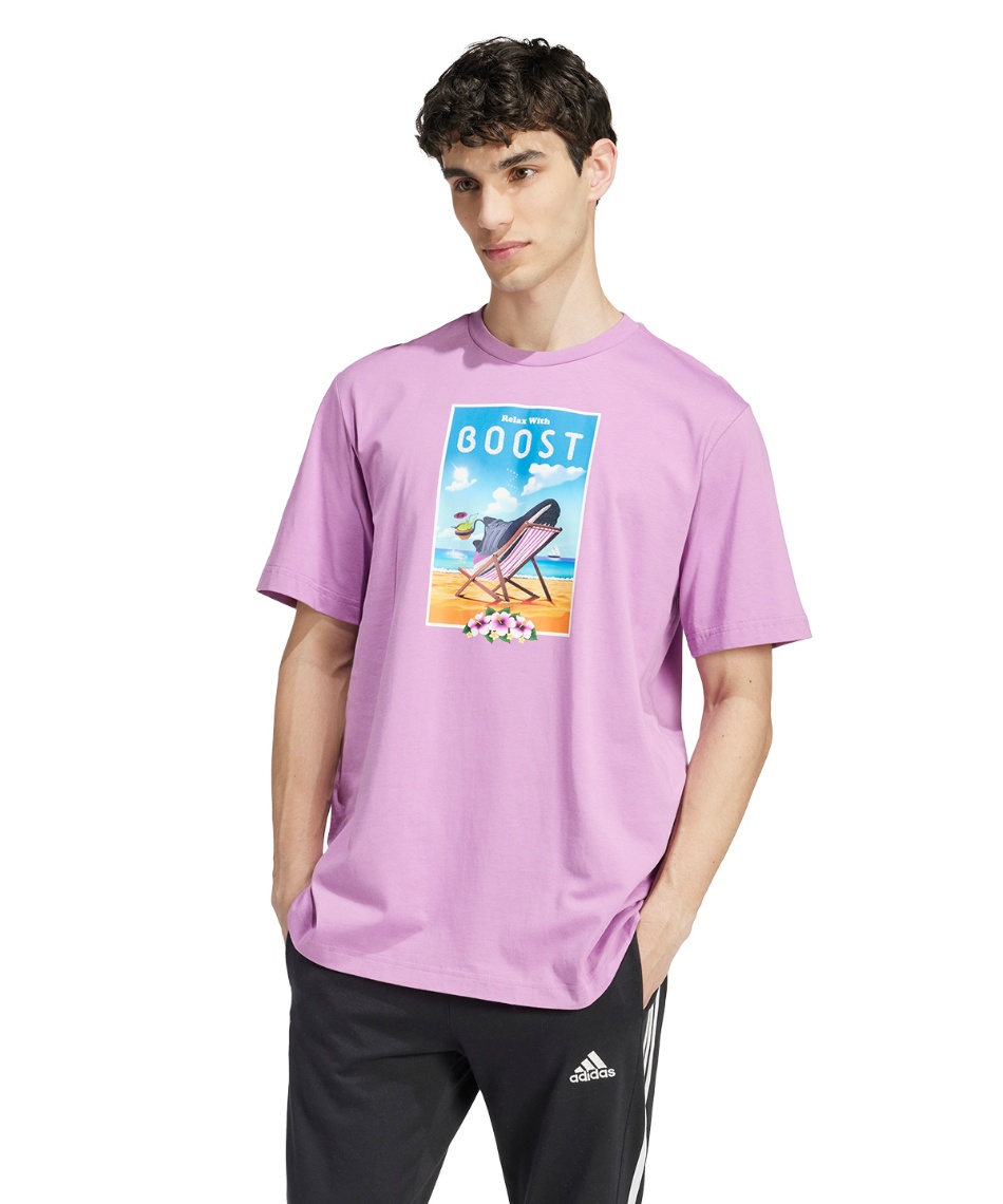 アディダス(adidas) Tシャツ 半袖 ブースト半袖グラフィックTシャツ