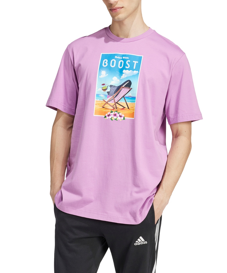 アディダス(adidas) Tシャツ 半袖 ブースト半袖グラフィックTシャツ