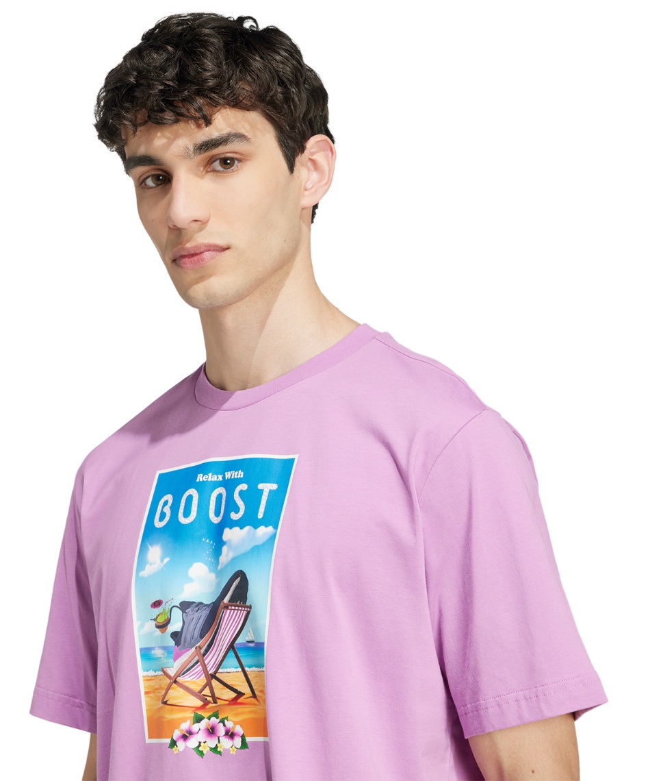 アディダス(adidas) Tシャツ 半袖 ブースト半袖グラフィックTシャツ
