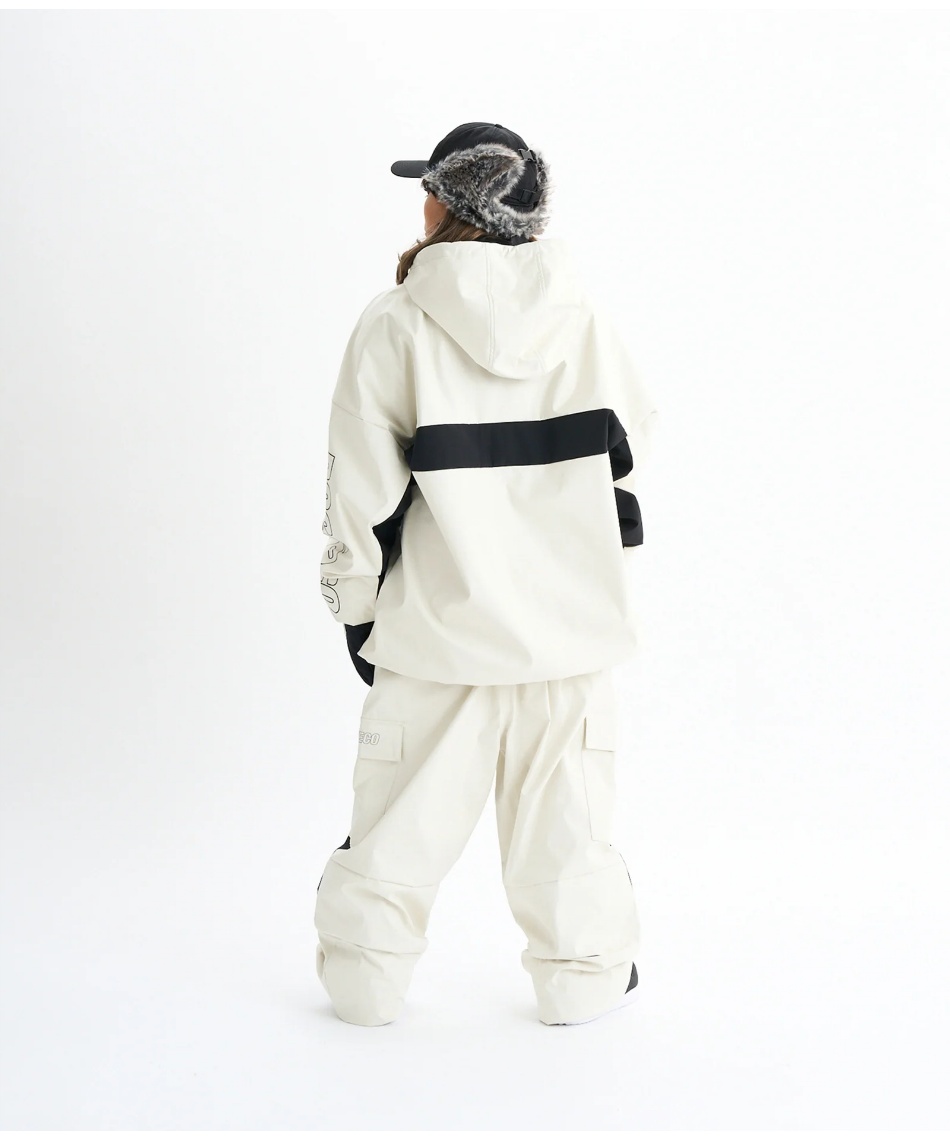 DC - スノーボードウエア パンツ DC  CARGO PT WHT Lサイズ OUTLET】DC Shoes 24 DC SNOW CARGO BLOCK PT
