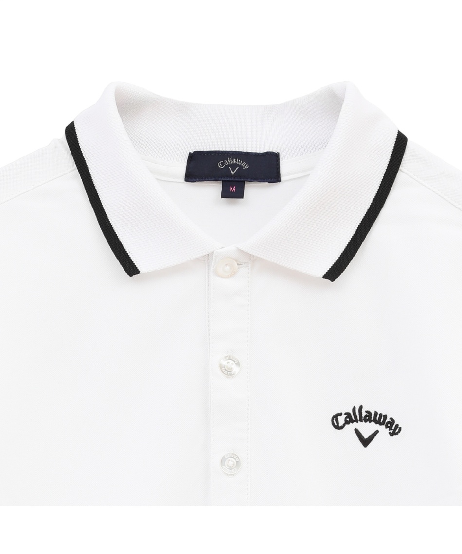 ゴルフウェア ポロシャツ 半袖 バックプリント半袖ポロシャツ