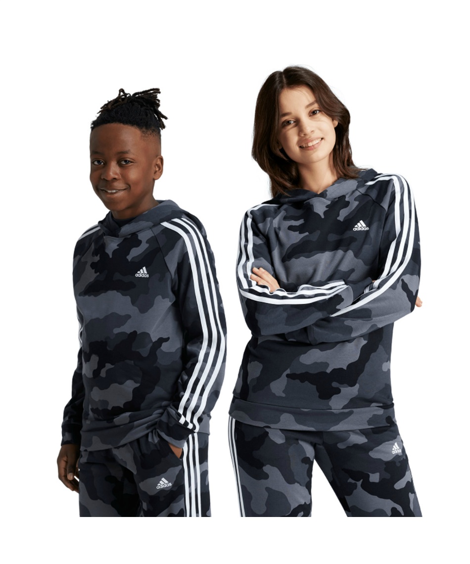 △ アディダス(adidas) スウェットパーカー ESS CAMO オールオーバー