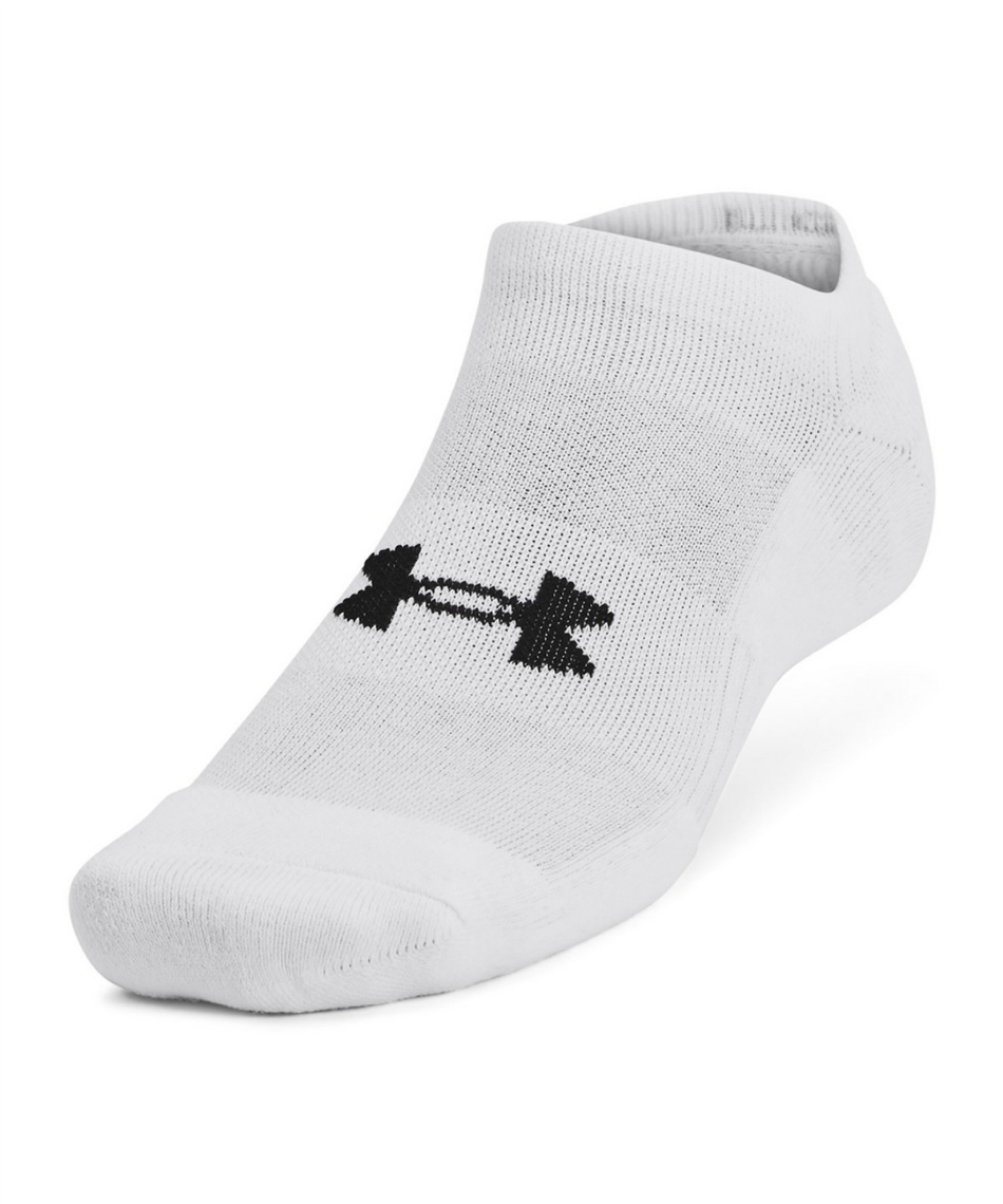 アンダーアーマー(UNDER ARMOUR) アンクルソックス Unisex UA TC 3pk No Show 1386313-100 ...