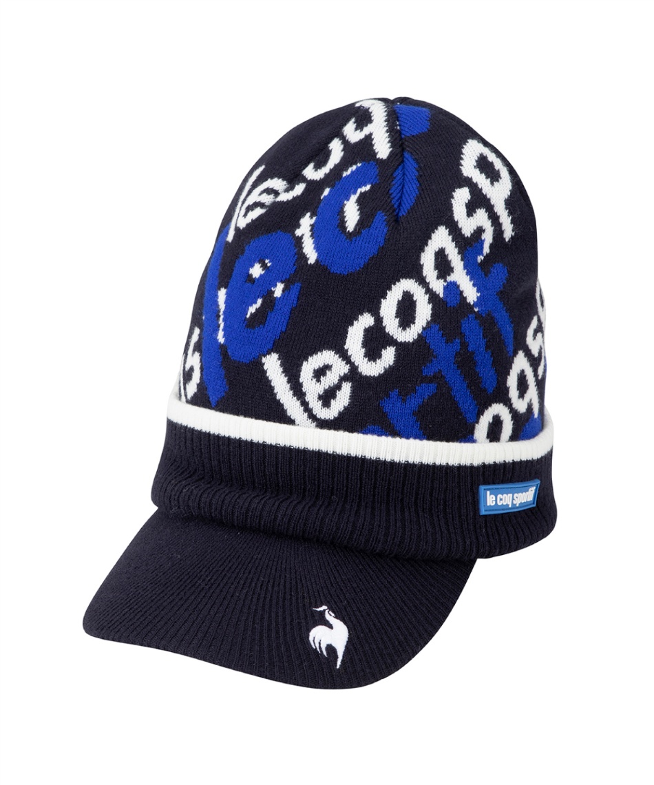 ルコックスポルティフ(le coq sportif) ゴルフ ニット帽 庇つきニット