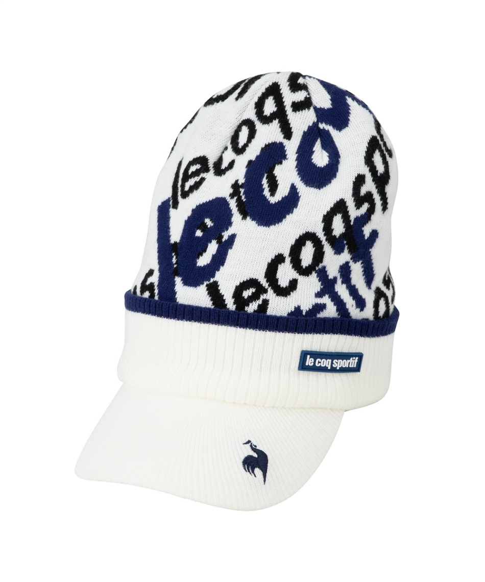 ルコックスポルティフ(le coq sportif) ゴルフ ニット帽 庇つきニット