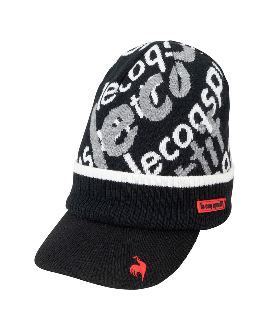 ルコックスポルティフ(le coq sportif) ゴルフ ニット帽 庇つきニット