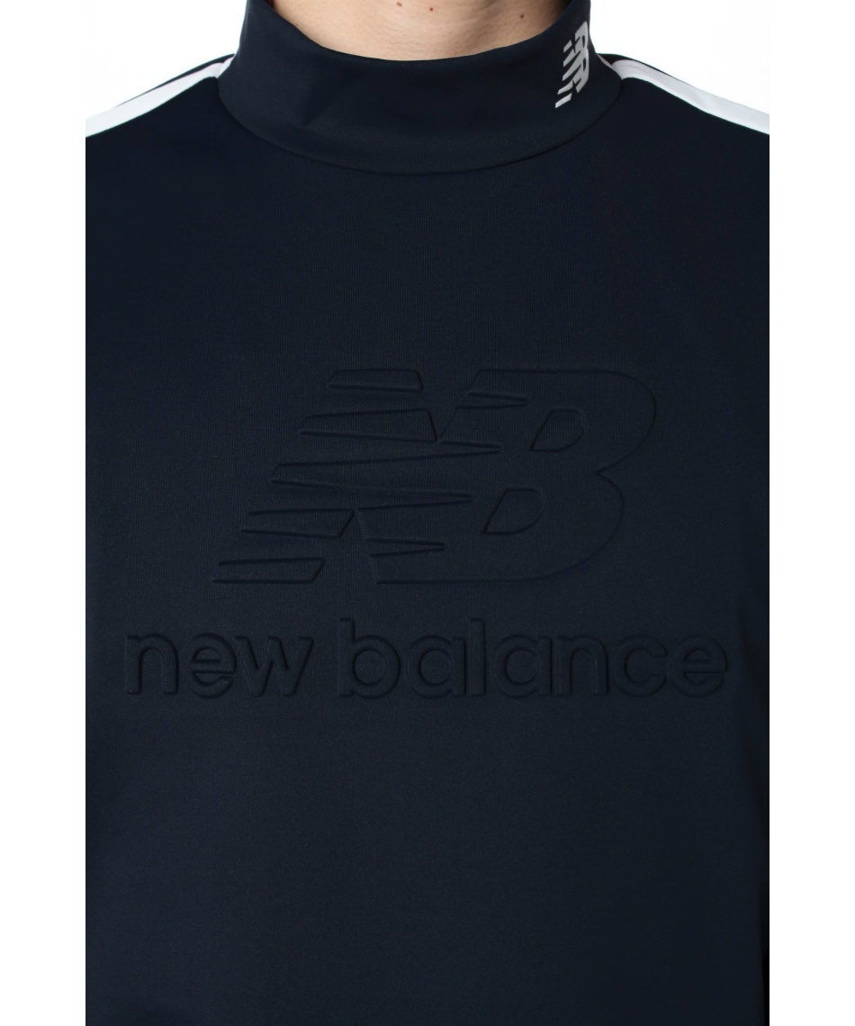 新品　NEW BALANCE GOLF ロゴジャガード　長袖モックネックシャツ New Balance Golf ニューバランス ゴルフ シグネチャーモノグラム柄