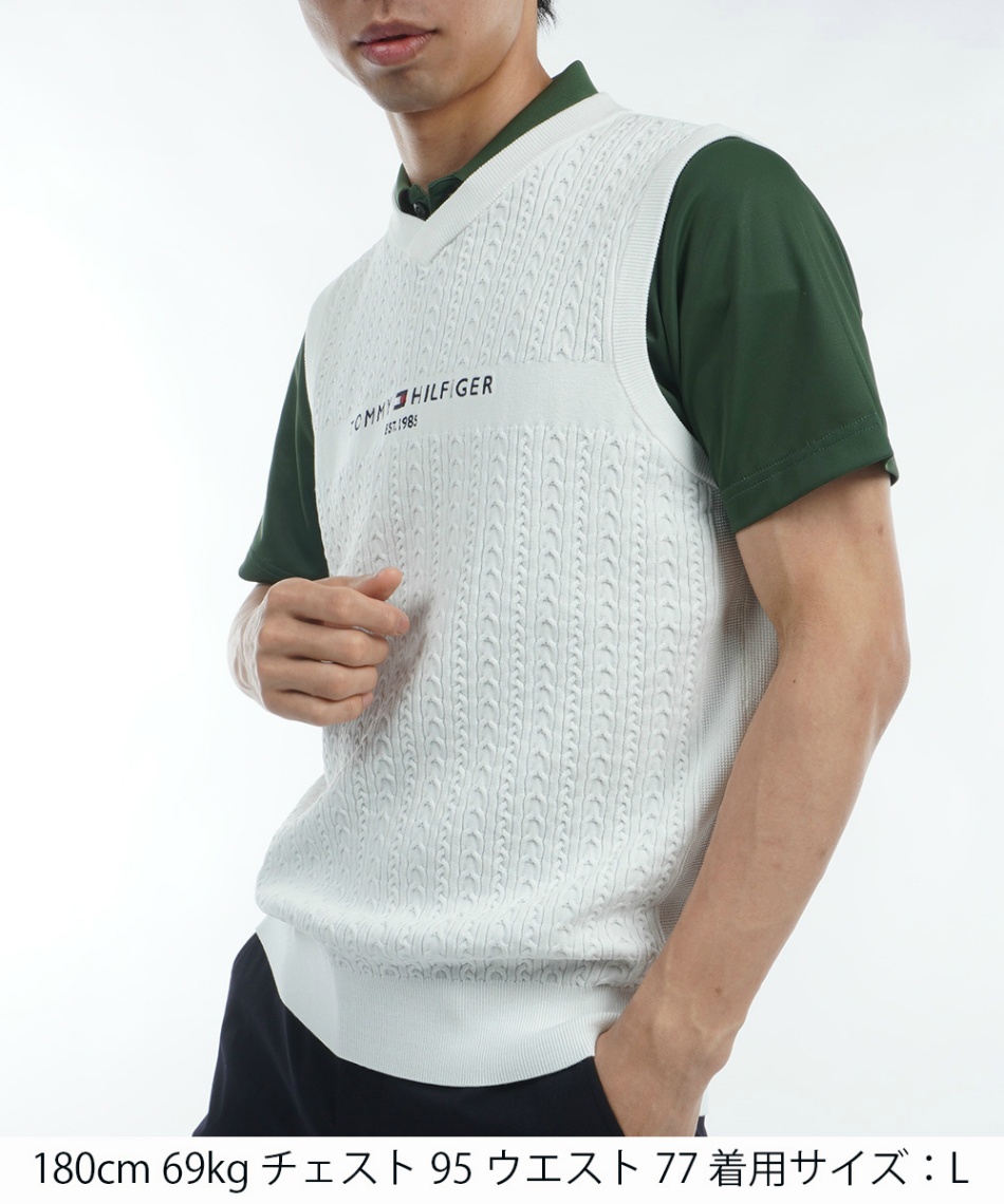   GOLF(トミーヒルフィガーゴルフ)_起毛ベスト トミーヒルフィガーゴルフ(TOMMY HILFIGER GOLF) ゴルフウェア ニット