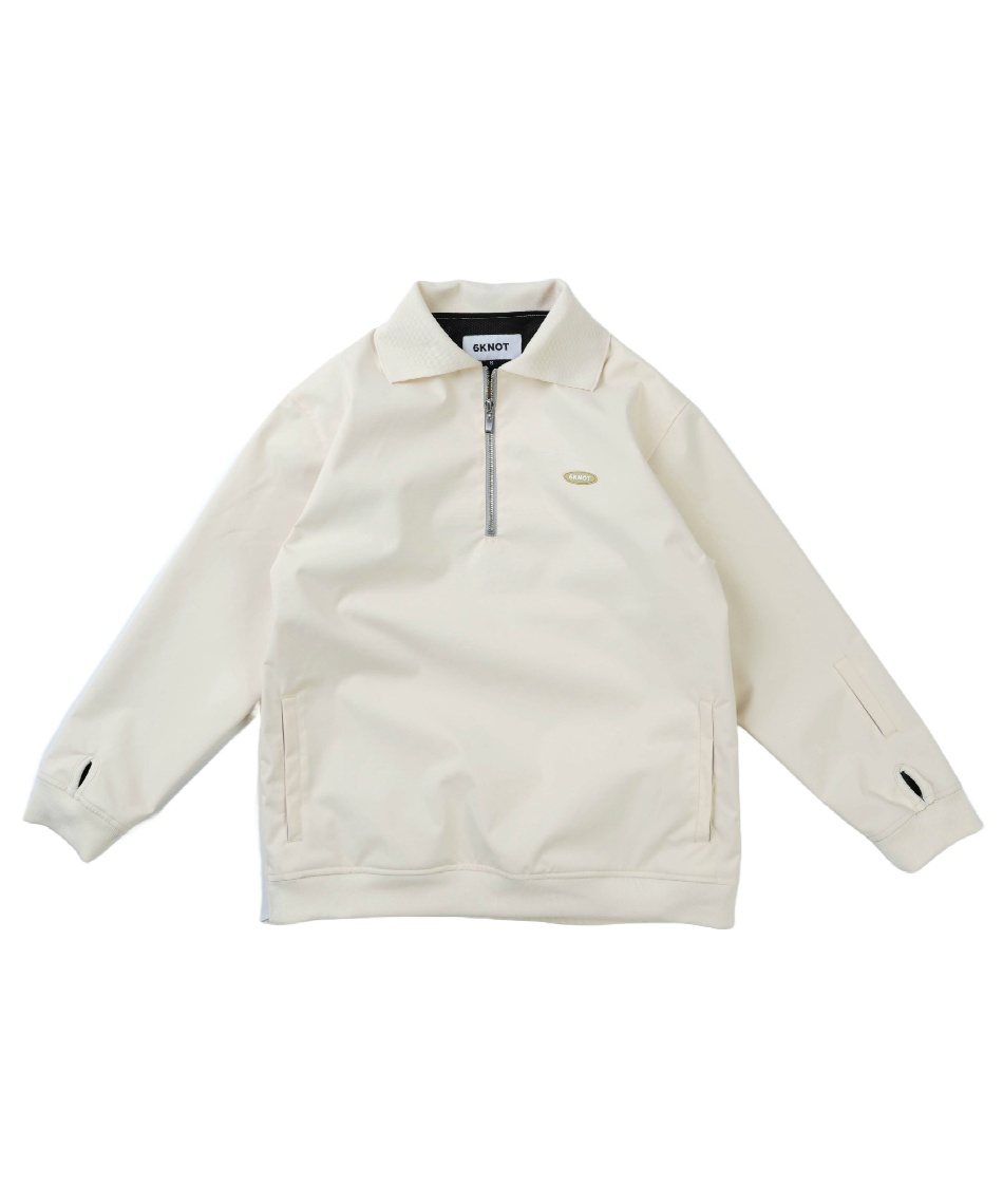 l|Cg132pt yzVbNXmbg(6KNOT) Xm[{[hEFA WPbg HARF ZIP POLO 6K2407 y24-25 2025fz fB[X IVORY S