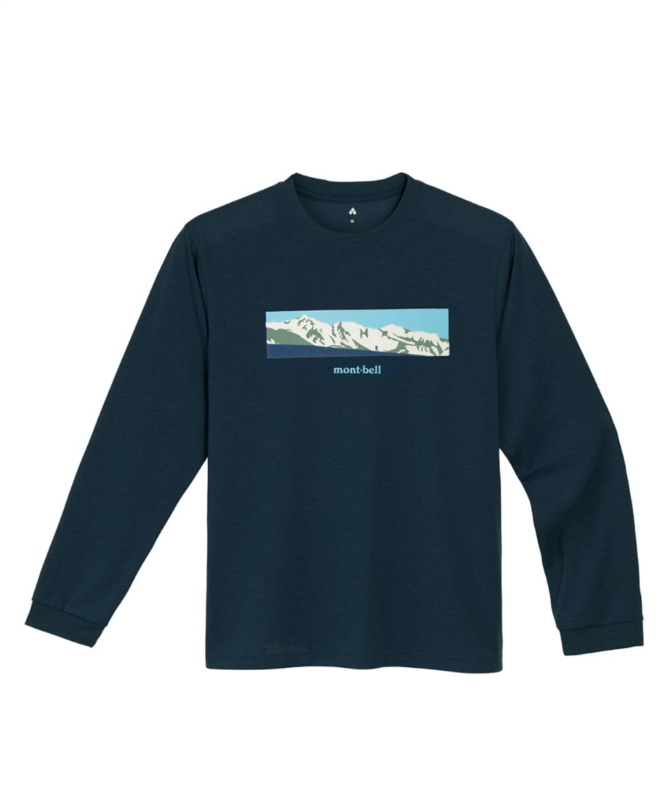 Tシャツ 長袖 WIC.ロングスリーブT 白い山脈 1114768 NV | スポーツ