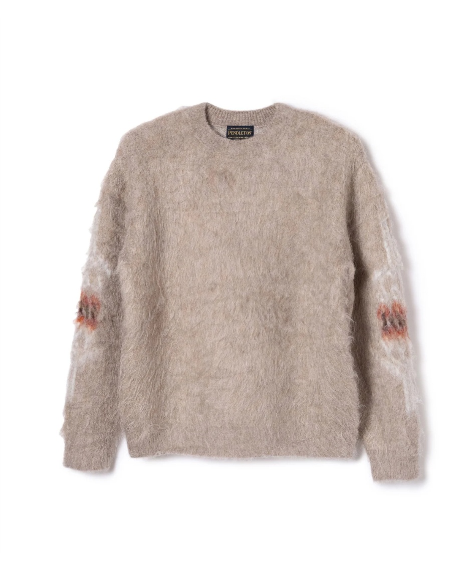 獲得ポイント190pt 【送料無料】ペンドルトン(PENDLETON) スウェット カーリーヘアプルオーバー 4575-8015 メンズ レディース Beige M