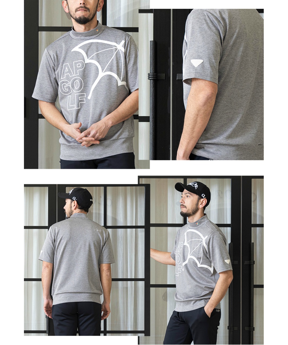 ゴルフウェア スウェット 半袖スウェット AP220105D01 【2025年春夏