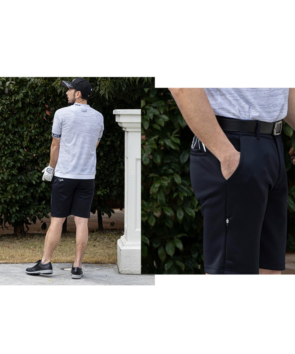 ゴルフウェア ショートパンツ ダンボールニットショートパンツ