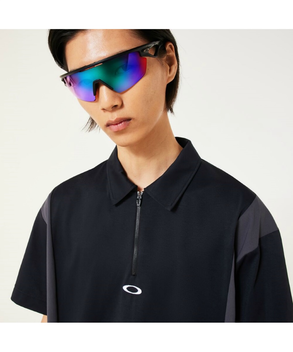 オークリー(OAKLEY) ゴルフウェア ポロシャツ 半袖 ワイドZIP