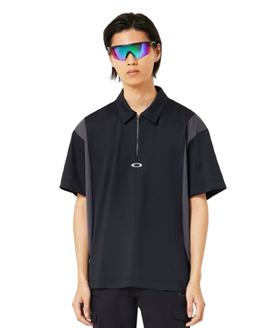 オークリー(OAKLEY) ゴルフウェア ポロシャツ 半袖 ワイドZIP