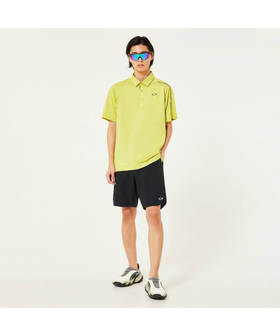 OAKLEY オークリー　ゴルフハーフパンツ　イエロー 32インチ新品 オークリー(OAKLEY) ゴルフウェア ショートパンツ ストレッチSP