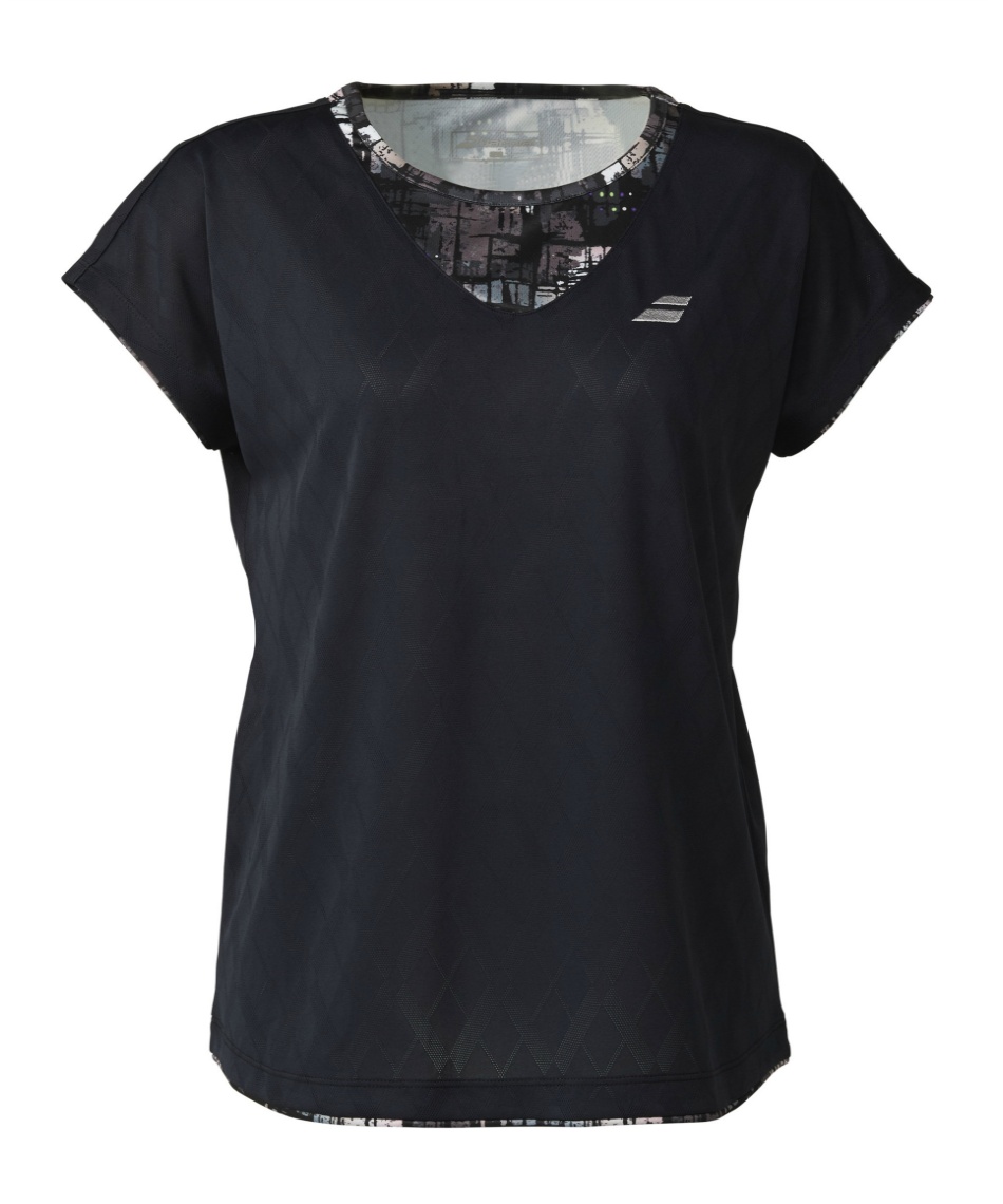 新品タグ付き　新作バボラ半袖ウエア バボラ(Babolat) テニスウェア バドミントンウェア Tシャツ 半袖 PURE