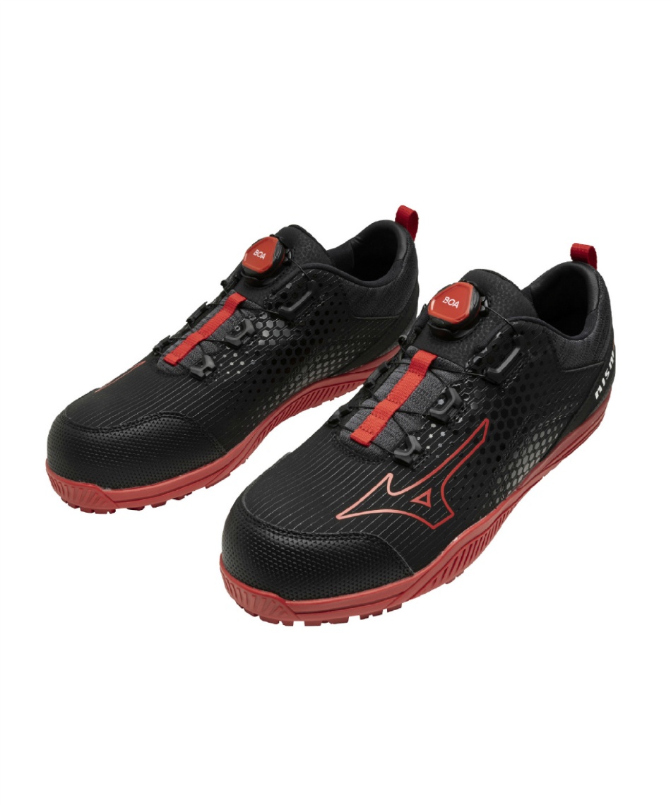 極小レア物SUGAYA GT50GR50 ミズノ(MIZUNO) 安全靴 オールマイティTD2 51L BOA NISMO