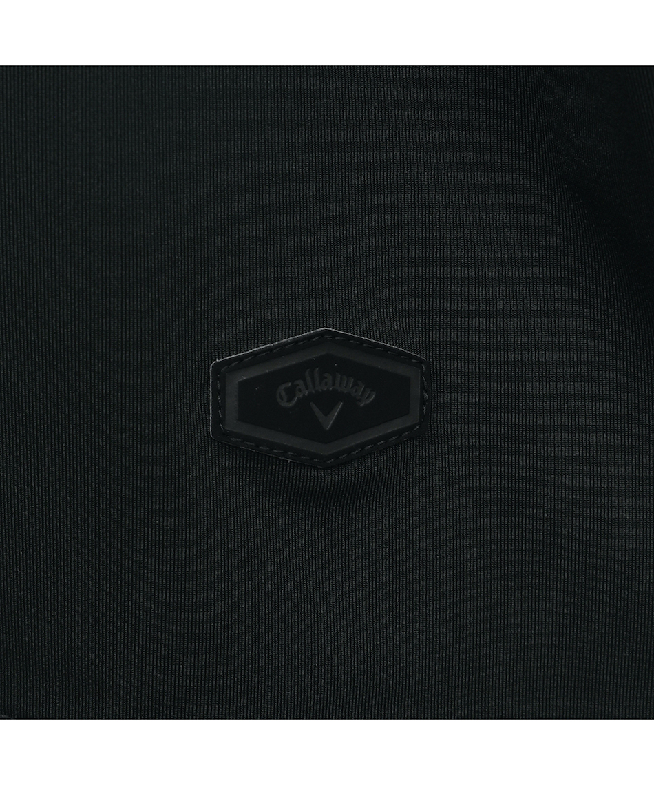 ゴルフウェア 半袖シャツ ロゴスムース半袖モックネックシャツ