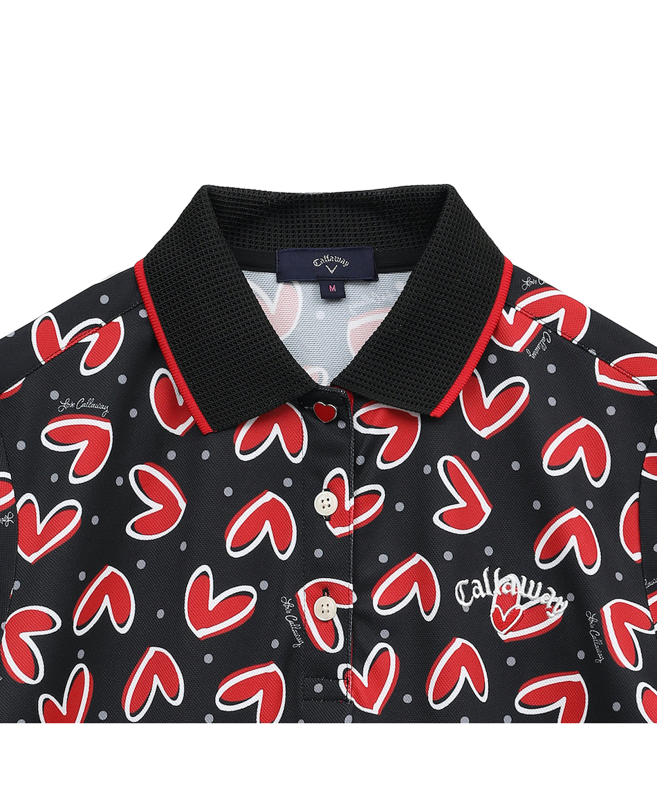 Callaway - Callaway キャロウェイ 総柄 ポロシャツ 半袖 ゴルフ ウェア ロゴ 1240101184263_1.jpg