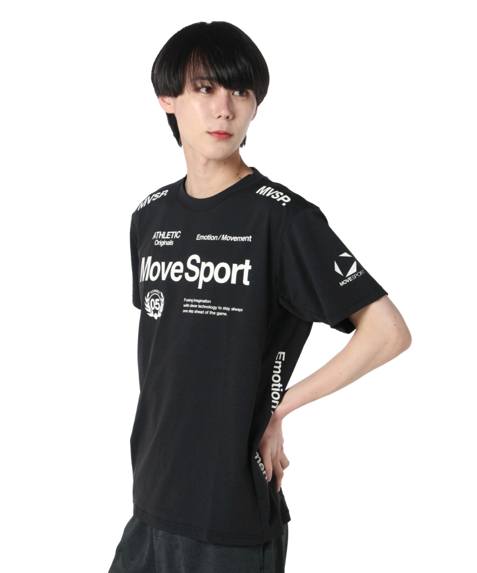 �l���|�C���g49pt ���[�u�X�|�[�c(MoveSport) T�V���c ���� SUNSCREEN TAIKYU �e�b�N�����V���c ST5SHT12M �����Y BK00 XO