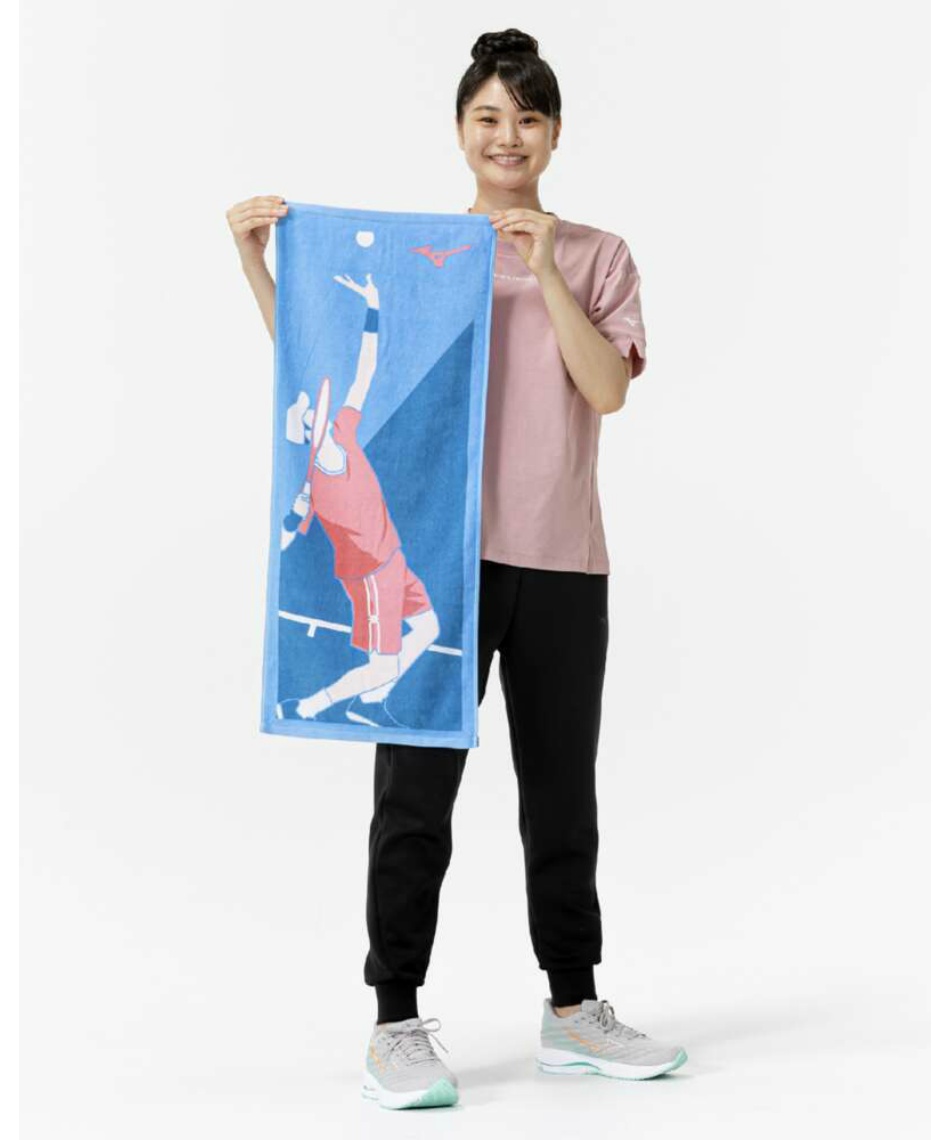 フェイスタオル 今治製タオル テニスデザイン 32JYC125 | スポーツ用品