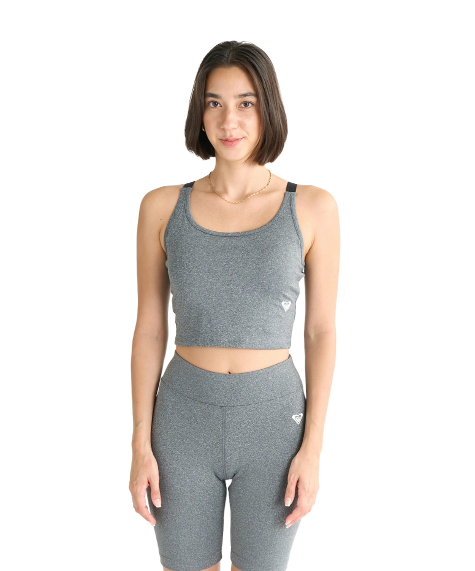 ロキシー ROXY レディース フィットネス スポーツロングブラトップ MY 1ST ROXY TANK RDK244523 （ブラック）  -靴＆ファッション通販 ロコンド〜自宅で試着、気軽に返品 [ロキシー] スポーツブラ MY 1ST TANK レディース