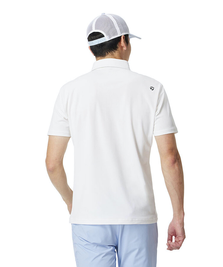 テーラーメイドゴルフ　半袖ポロシャツ　ホワイト テーラーメイド(TaylorMade) ゴルフウェア ポロシャツ 半袖 TM