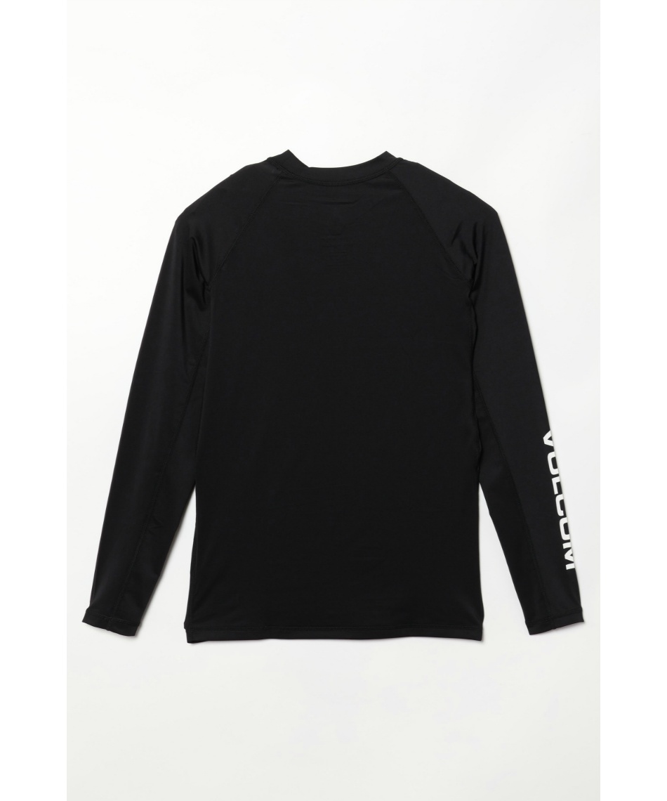 値下げ ☆ VOLCOM ラッシュガード M 長袖 BLACK VOLCOM ラッシュガード VOLCOM/ボルコム 長袖ラッシュガード UV