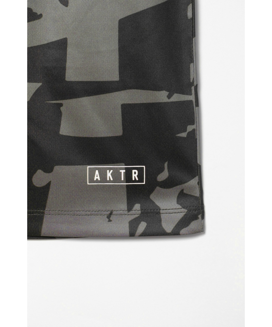 AKTR アクター KOSMOS PATTERN SHORTS BL ブラック アクター(AKTR) バスケットボール ハーフパンツ CUT-UP CAMO 6.5