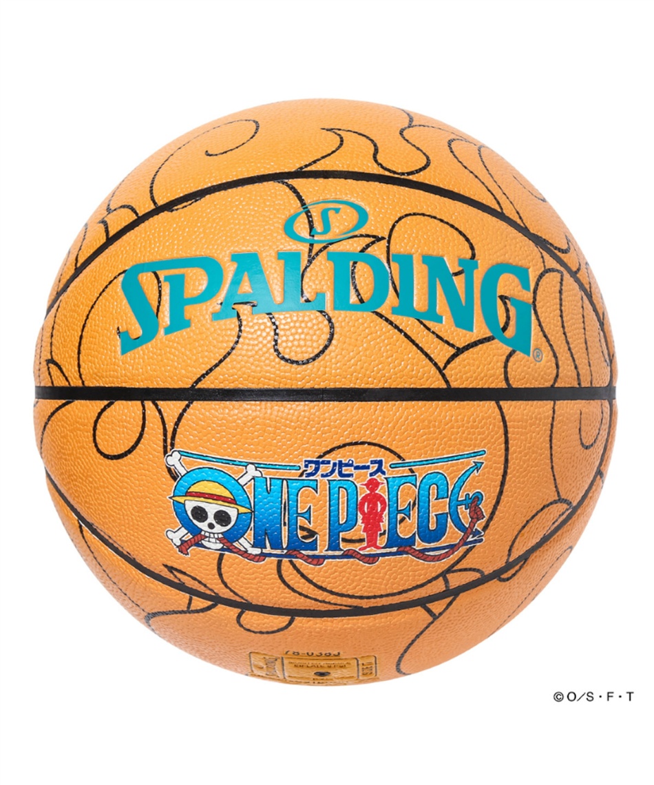 スポルディング(SPALDING) バスケットボール 7号球 ONE PIECE メラメラ