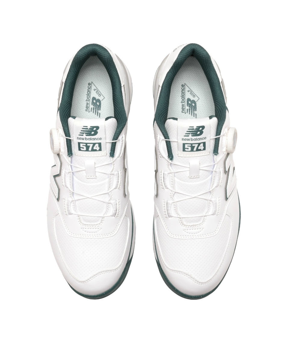【美品】new balance BOA (UGBS574G)　26cm ニューバランス(new balance) ゴルフシューズ スパイクレス 574