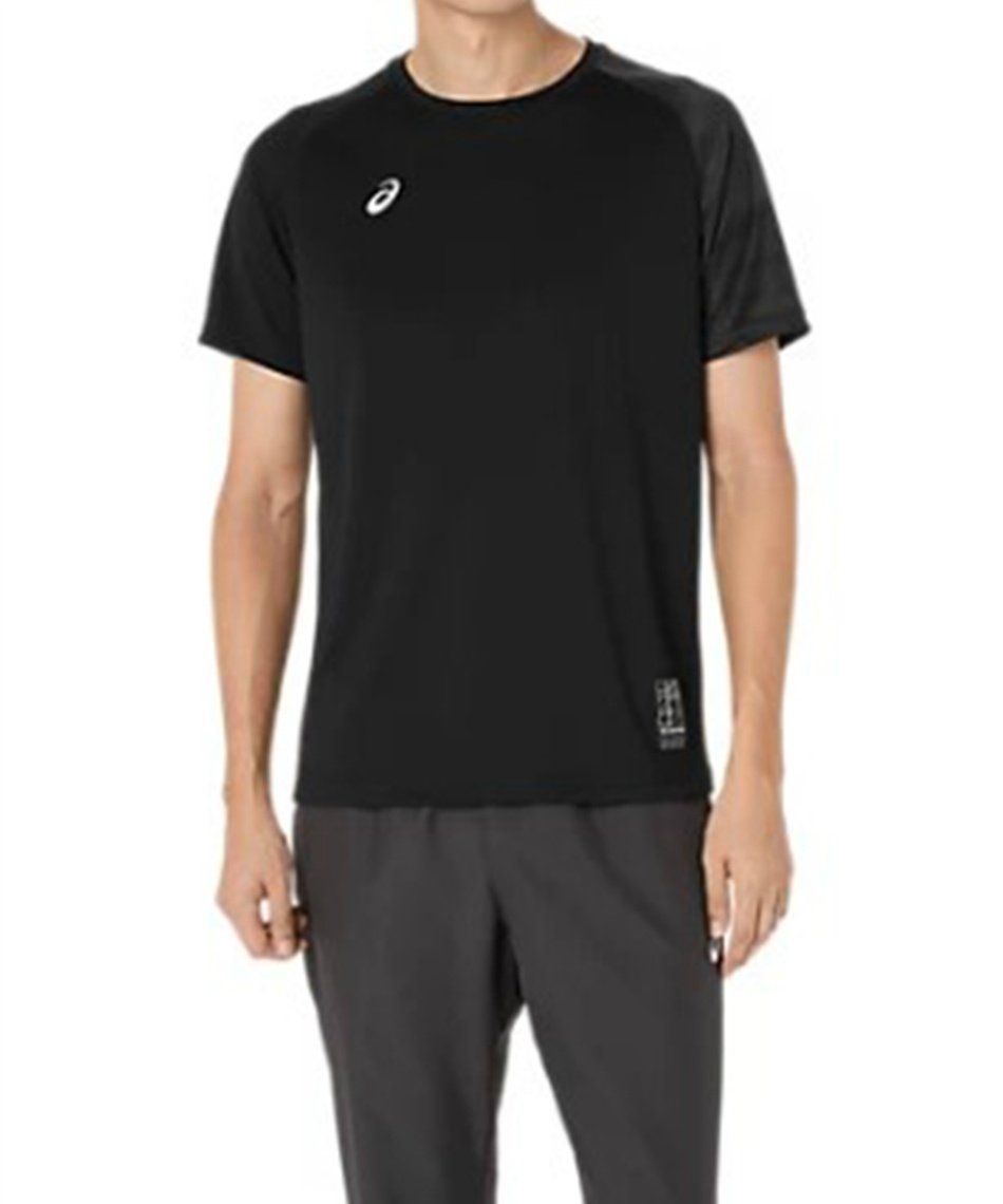 アシックス 日本代表 シャツ 黒 アシックス(asics) Tシャツ 半袖 ドライグラフィック半袖シャツ