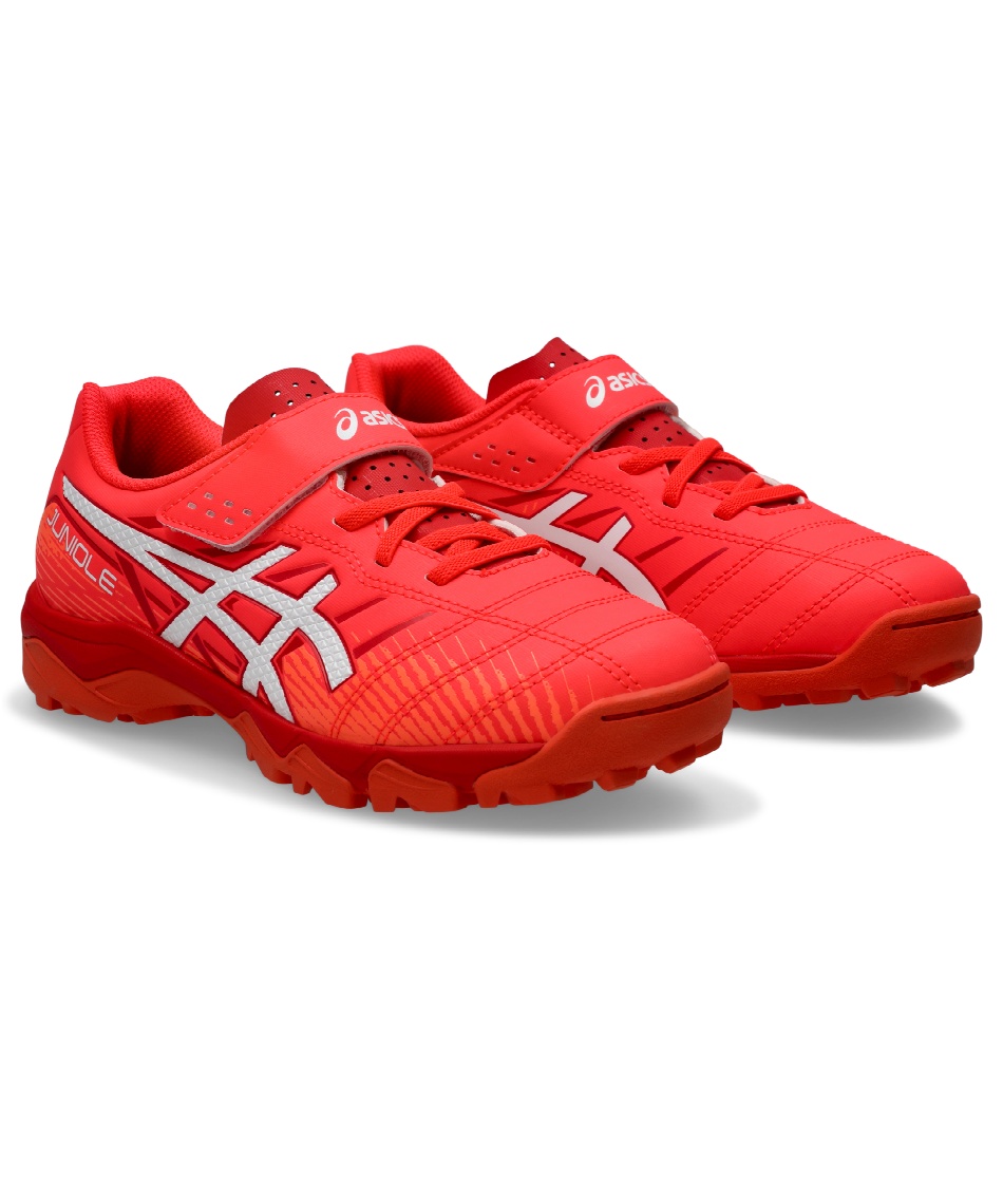 asics - asics アシックス 旭川実業 サッカー 練習着 SIZE O レッド アシックス(asics) サッカー トレーニングシューズ JUNIOLE 7 TF