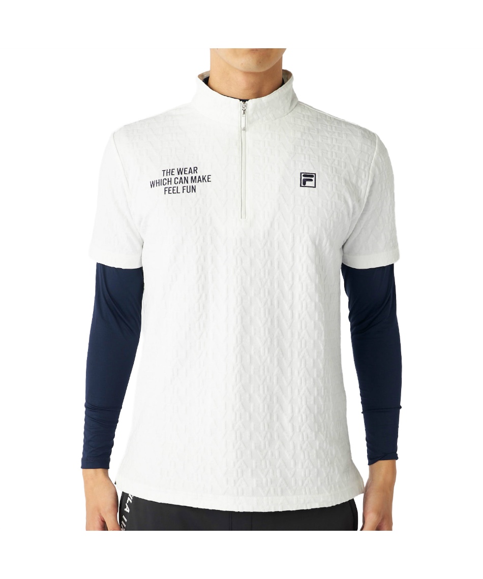 獲得ポイント80pt 15% OFF/SALE 【送料無料】フィラ(FILA) ゴルフウェア シャツセット 半袖シャツインナーセット 785-500 【2025年秋冬モデル】 メンズ WT LL