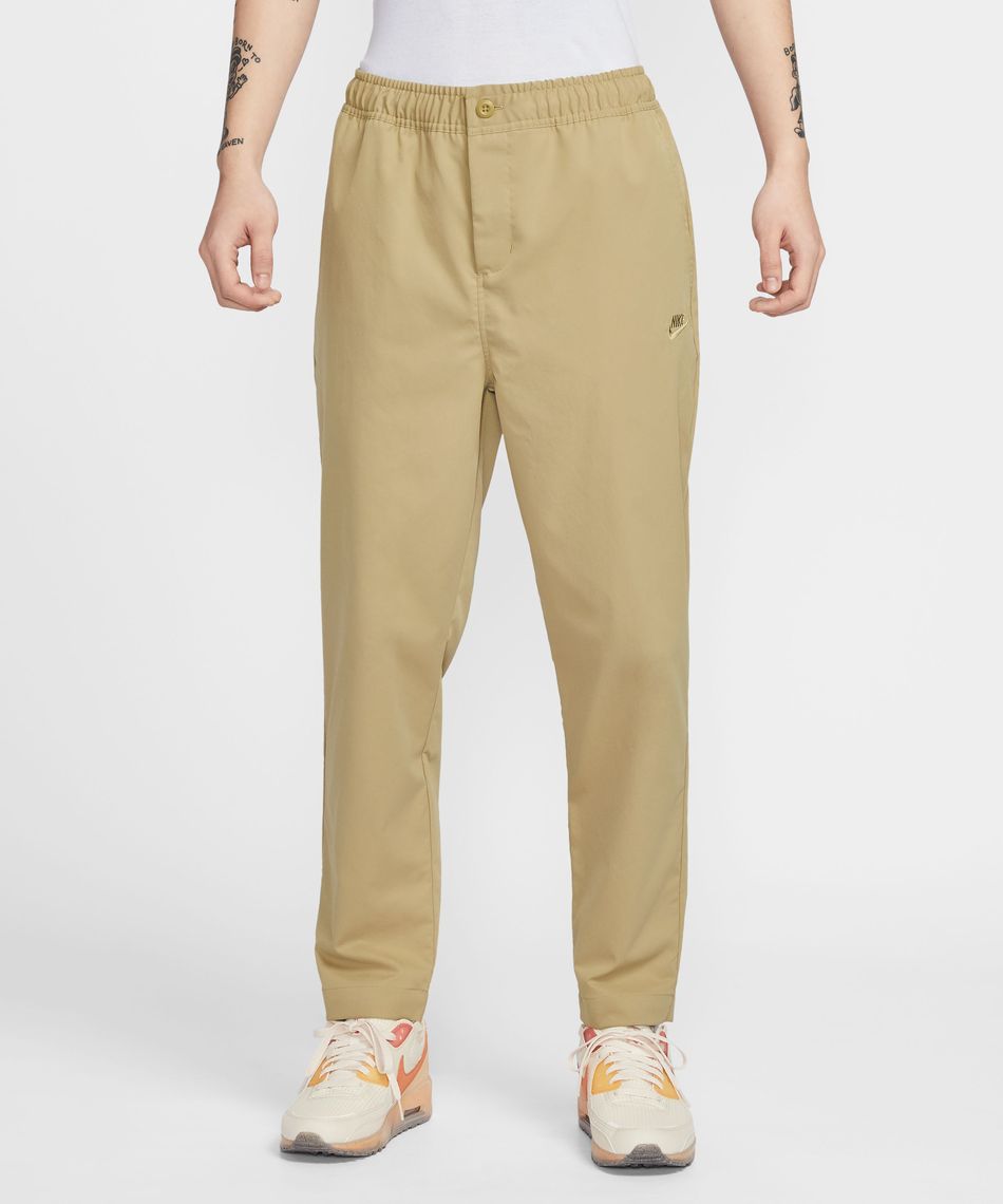 CLUBHAUS ベージュ メンズパンツ　XL ロングパンツ ナイキ クラブ メンズ ウーブン テーパード パンツ