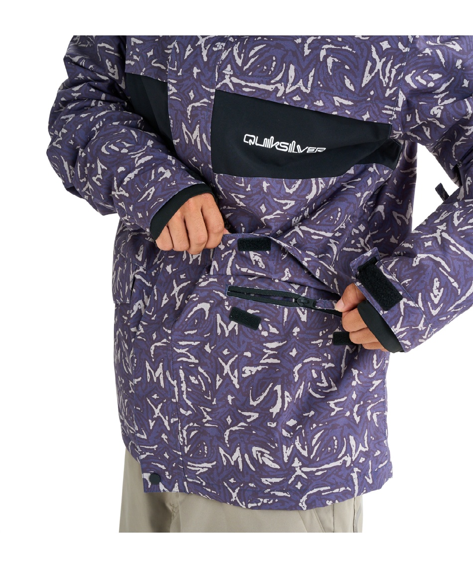 新品クイックシルバー　スノーボードウェア QUIKSILVER 紫 パープル クイックシルバー（Quiksilver）（メンズ）スキー スノーボード